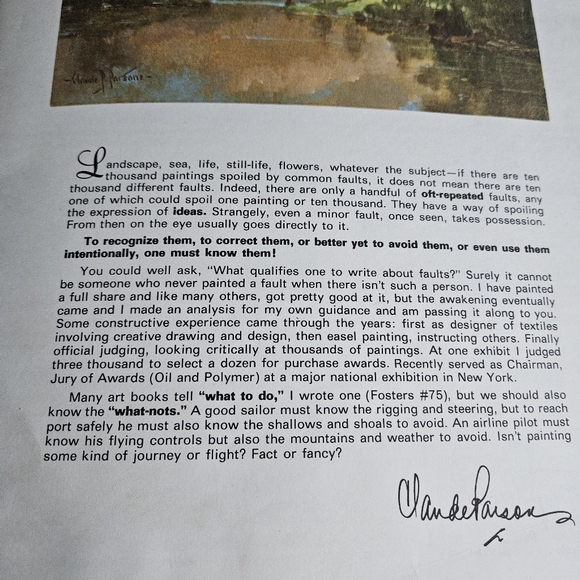 Common Faults in Oil Painting by Claude Parsons #125 Walter Foster How to VTG - Picture 11 of 16